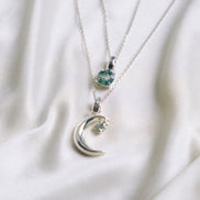 Collar Luna Aguamarina