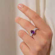 Anillo Tulipán Amatista