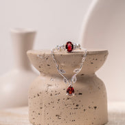 Collar Tulipán Granate