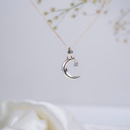 Collar Luna Aguamarina