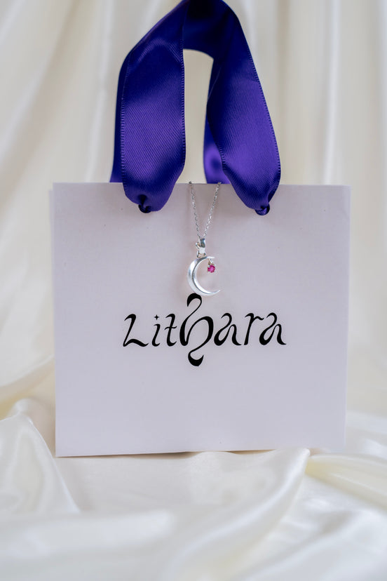 Collar Luna Rubí