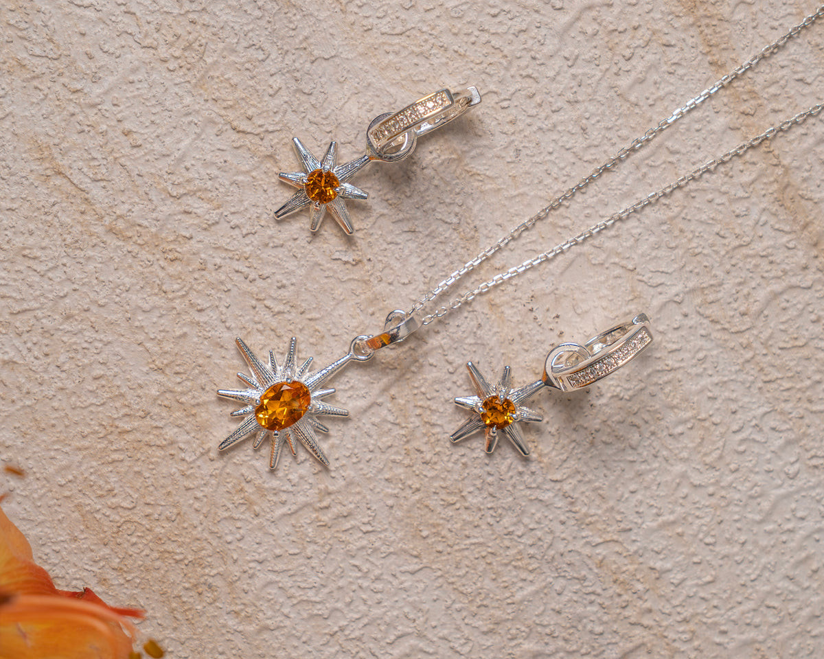 Collar Estrella Citrino