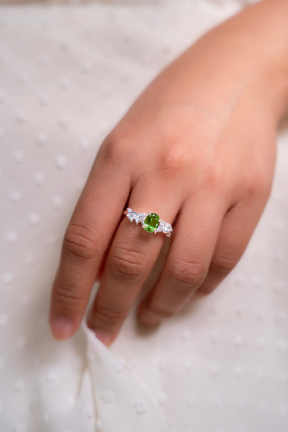 Anillo Tulipán Peridoto