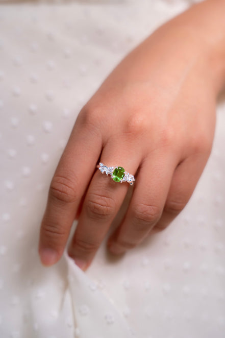 Anillo Tulipán Peridoto