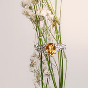 Anillo Tulipán Citrino