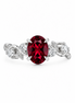 Anillo Tulipán Granate
