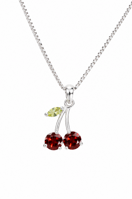 Collar Cerezas de Granate