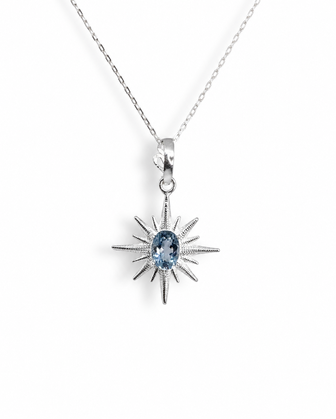 Collar Estrella Topacio London Blue