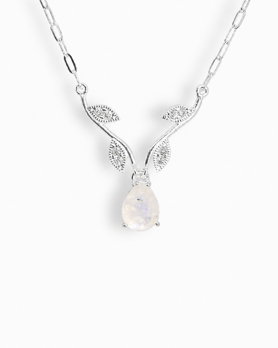 Collar Tulipán Piedra Luna
