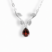 Collar Tulipán Granate