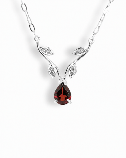 Collar Tulipán Granate