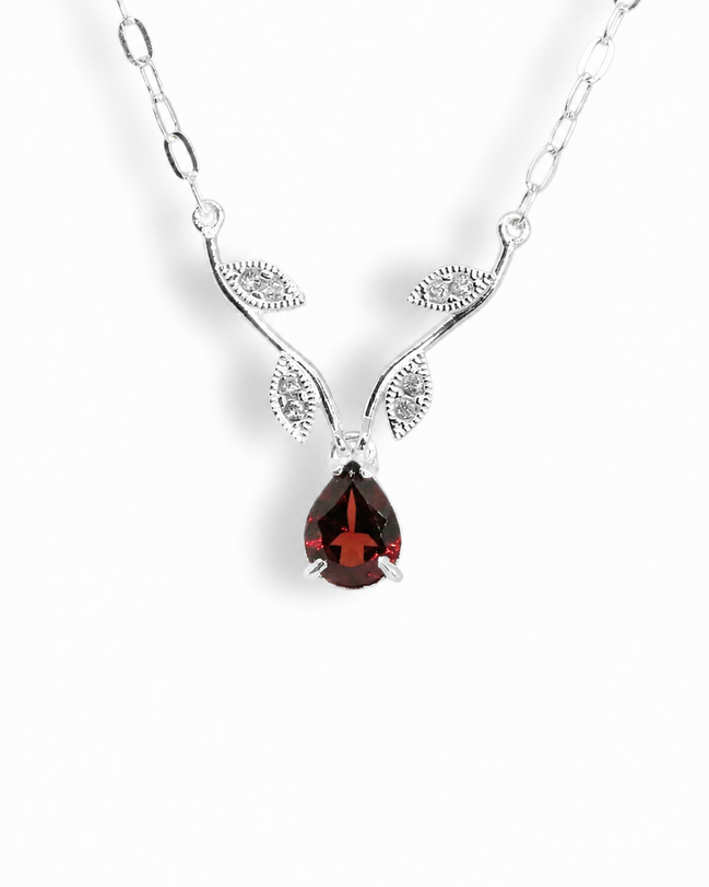 Collar Tulipán Granate