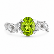 Anillo Tulipán Peridoto