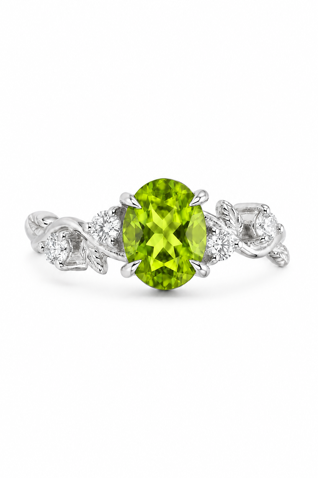 Anillo Tulipán Peridoto