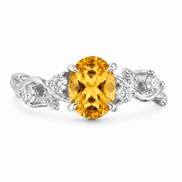 Anillo Tulipán Citrino