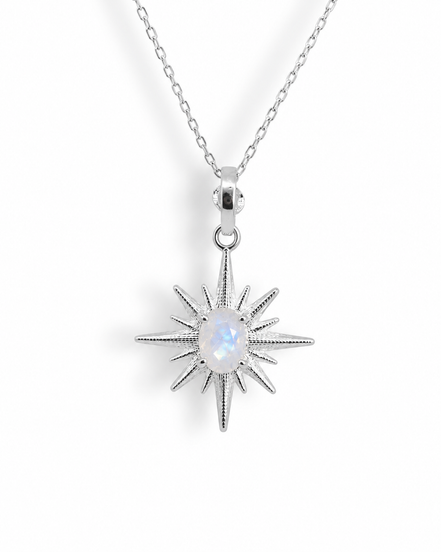 Collar Estrella Piedra Luna