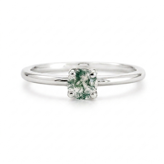 Anillo Aria Ágata Musgo