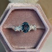 Anillo Tulipán Topacio London Blue