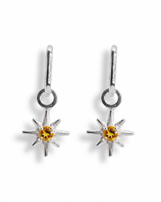 Aretes Estrella Citrino