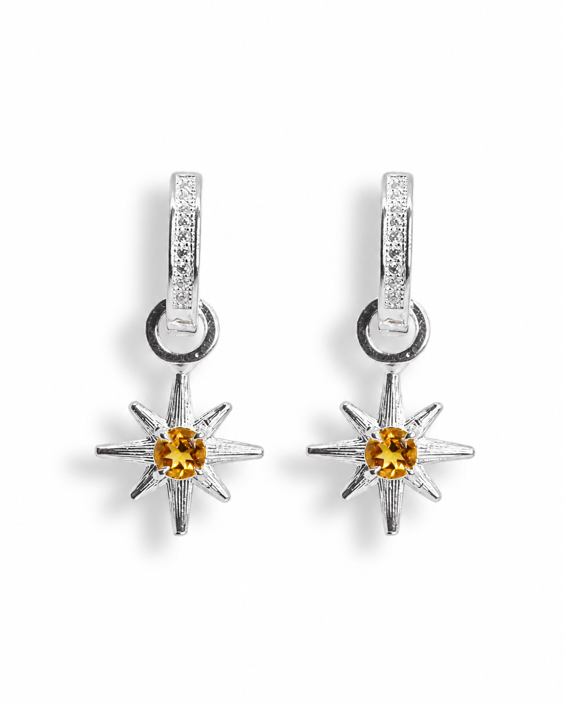 Aretes Estrella Citrino