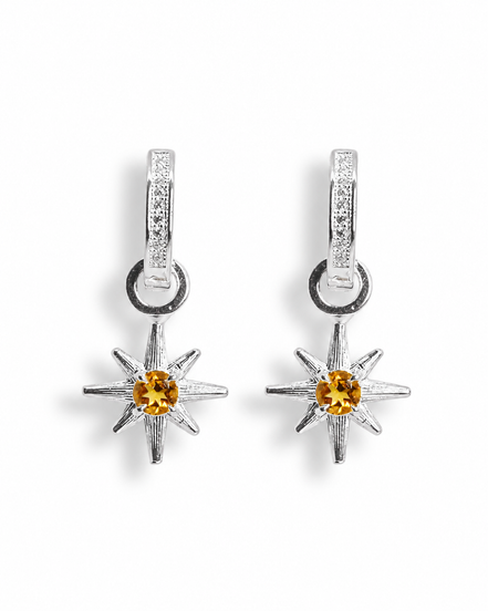 Aretes Estrella Citrino