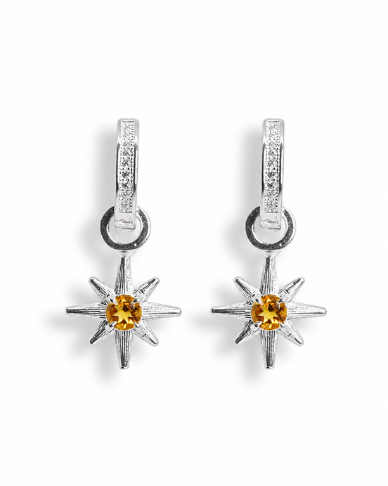 Aretes Estrella Citrino